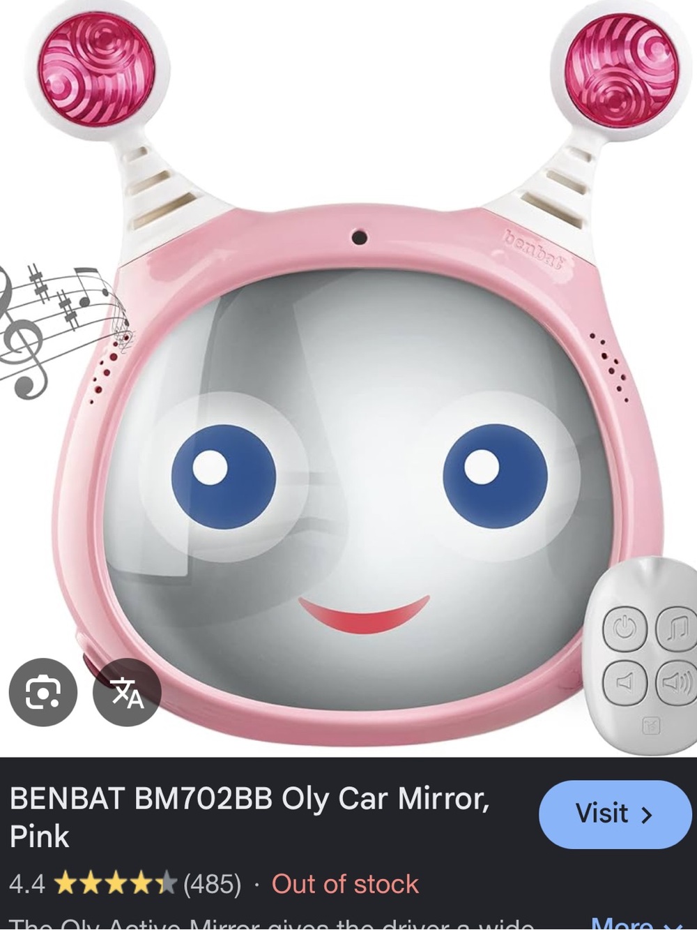 Benbat baby car mirror